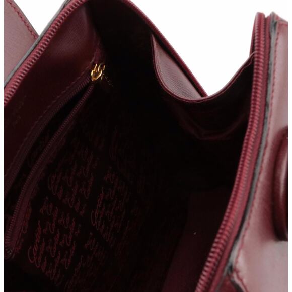 Cartier Bordeaux Leather Backpack – Gold-Tone Hardware – Made in Spain - Picture 4 of 7